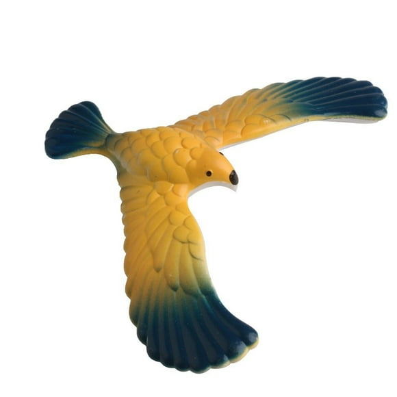 Riforla Amazing Balancing Eagle with Pyramid Stand Magic Bird Desk Kids Toy Fun Learn Education Random color