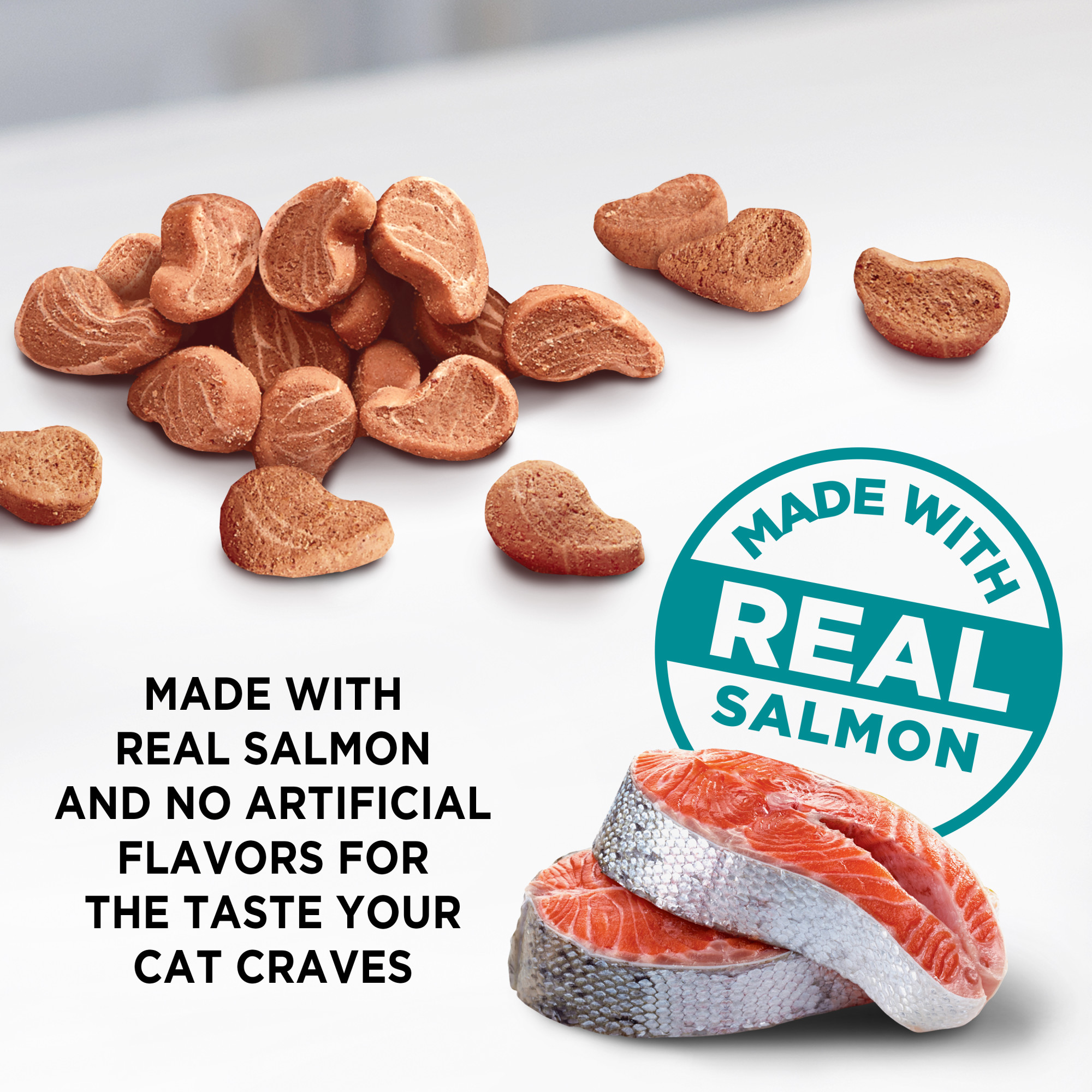 Meow Mix Irresistibles Cat Treats - Soft With Salmon, 12-Ounce Bag - image 4 of 8