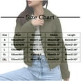 thumbnail image 2 of qucoqpe Womens Fleece Cropped Jackets Long Sleeve Zipper Lapel Coats Fall Casual Trendy Outerwear Winter Jackets for Women, 2 of 8