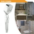 4 Modes High Pressure Shower Head with On/Off Button Sprayer Nozzle