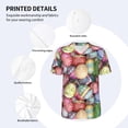 thumbnail image 3 of KLL Easter Eggs for Men's Baseball Shirts,Short Sleeve Casual Shirts Button Down Shirt for Men Beach Summer Wedding Shirt-Medium, 3 of 7