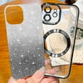 thumbnail image 3 of Cute Luxury Case for Apple iPhone 11 Glitter Magnetic Case for Girls Women Bling Sparkle Shining Glitter Luxury, Black, 3 of 6