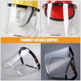 thumbnail image 4 of ColoMX Escudo facial protector de visor transparente para la máscara de seguridad anti-fog de hombres para el sombrero duro para la soldadura de la construcción máscara transparente, 4 of 8