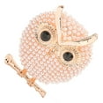 thumbnail image 4 of Owl Brooch Pin, Retro Alloy Brooch Pin Pearl Easy Matching Durable  For Shirts, 4 of 8
