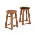 thumbnail image 5 of Furinno Tioman Outdoor Hardwood 18 Bar Stool in Teak Oil, Set of 2, Natural, 5 of 5