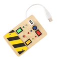 thumbnail image 4 of Light Switch Sensory Board Electric Wooden LED Early Education Color Cognition Wooden Switch Sensory Board, 4 of 5