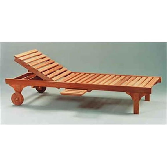 Anderson Teak Capri Sun Chaise Lounge Chair with Side Tray