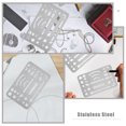 thumbnail image 4 of Raindrops 6Pcs Shield Stainless Steel Drawing Erasing Shield for Craft and Travel, 4 of 7
