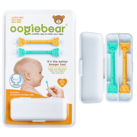 UPC: 0860005539642 | Oogiebear 2 Pack Booger and Ear Wax Picker with Case Safe For Newborns