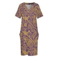 thumbnail image 3 of Baton Rouge-vestido de Cachemira indio para mujer traje de dama de honor con bolsillo holgado de noche, 3 of 6