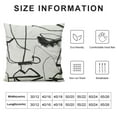 thumbnail image 5 of WERPE  Pillowcases White Black Abstract Face Geometric Print Decorative Bed Pillow Covers with Envelope Closure Hotel Quality Soft Breathable, 5 of 5