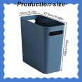 thumbnail image 5 of Homesteed 28*14 Slim Trash Can Wastebasket for Bathroom Office Kitchen, Space Saving Garbage Bin for Tight Corners and Narrow Spaces, 5 of 9