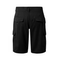 thumbnail image 5 of Hpapadks Womens Shorts Casual Ladies Summer Casual Loose Solid Buttons Hot Beach Cargo Short Pants Black L, 5 of 6