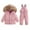 Pink, variant on GYRATEDREAM Toddler Boys Snowsuit Girls Snow Pant and Jacket Bib Winter Kids Clothes Coat 1-5T