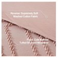 thumbnail image 6 of TiaGOC Size Comforter Set, 3 Pieces Blush Girls Women Tufted Bedding Set & Collections, All Season Bed Set (90x90In Comforter & 2 Pillowcases), 6 of 7