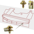 thumbnail image 2 of 20X Body Bolts U-Nuts Clips Engine Under Cover Undertray Splash Shield Guard Bumper Fenders Liner Push Fastener, 2 of 5