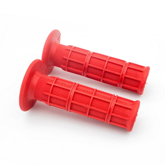 Universal Dirt Bike Motorcycle Hand Grips Handlebar End Cap Plug Slider 7/8" Standard Bars Red