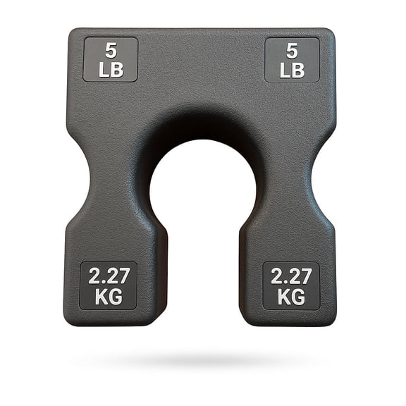 5 lb Weight Stack Add On – 5 Pound Weight Stack Adapter Plates for Home Gym, Exercise Machine Attachment – Fits Block Weights, Weight Machines, Dumbbells, Racks and More