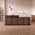 thumbnail image 1 of Lectern Reception Desks Spa Counter Modern Vanity Office Luxury Wood Table Reception Desks Coffee Escritorio Salon Furniture My Lux Decor Round, 1 of 6