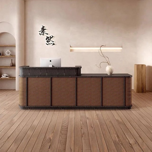Lectern Reception Desks Spa Counter Modern Vanity Office Luxury Wood Table Reception Desks Coffee Escritorio Salon Furniture My Lux Decor Round