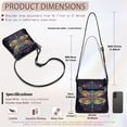 thumbnail image 7 of Kuiaobaty Dragonfly Print Vegan Leather Crossbody Bag for Women, Vintage Medium Size Shoulder Purse Crossbody, Sturdy Waterproof Messenger Handbag with Adjustable Strap for Travel, 7 of 7