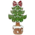 thumbnail image 2 of Northlight Gingerbread Cookie Christmas Tree with Bow Decoration - 8", 2 of 9