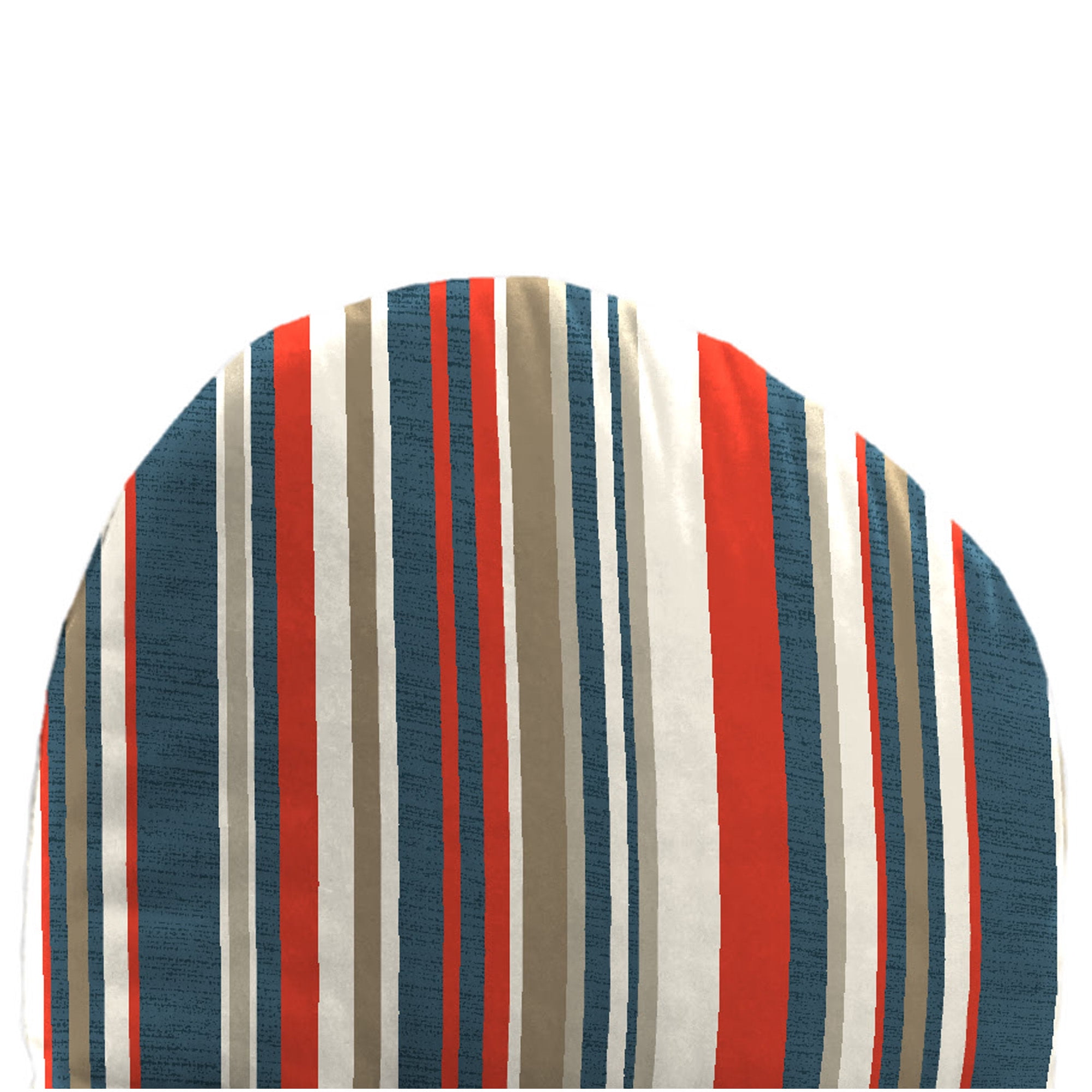 Jordan Manufacturing 49" x 20.5" Cambridge Red Stripe Rectangular Outdoor Adirondack Chair Cushion with Back Strap