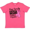 thumbnail image 3 of Inktastic Our Family Fights Together Breast Cancer Awareness Youth T-Shirt, 3 of 5
