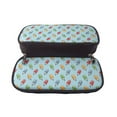 thumbnail image 5 of Lsque Modern Ice Cream Printed Big Capacity PU Leather Pencil Case Large Pencil Pouch Stationery Pen Bag Pencil Holder for Teen, 5 of 6