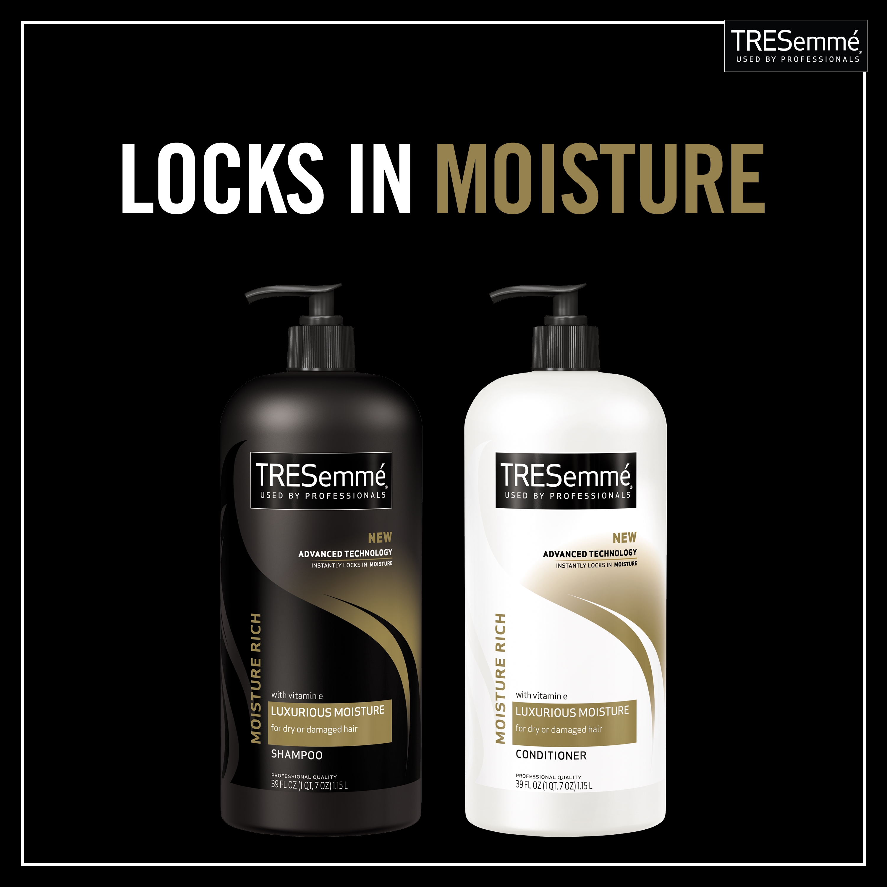 Tresemme Rich Moisture Rich Moisture Shampoo and Conditioner, 28 oz, 2 Count - image 4 of 10