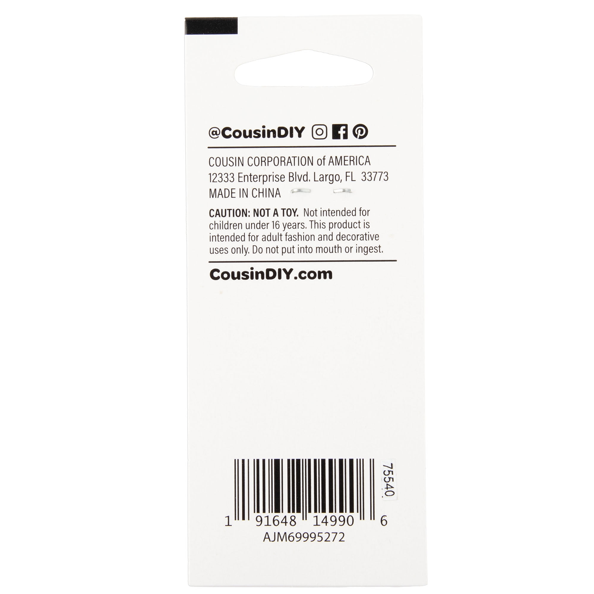 (2 pack) Cousin DIY 2.5 in Collapsible Eye Beading Needles Silver, Steel, 2 Piece