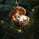 thumbnail image 4 of Adornos acrílicos para árbol de Navidad | Decoraciones navideñas 2D para el árbol | Juego de 6 colgantes irrompibles con cinta para decoración navideña de interiores y exteriores, 4 of 5