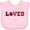 AD-Pink, variant on Inktastic Loved by My Great Aunt Cute Ladybug Boys or Girls Baby Bib