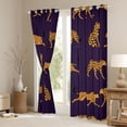 thumbnail image 3 of Castle Fairy Leopard Blackout Curtains Set of 2 (52x84 Each),Cheetah Window Curtains, 3 of 6