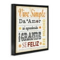 thumbnail image 4 of Stupell Industries Inspiraciones Diarias de Felicidad Inspirational Quotes & Sayings Painting Black Floater Framed Art Print Wall Art, 18 x 18, 4 of 10