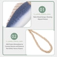 thumbnail image 3 of NICEXMAS Mediterranean Style Hand Carved Blue Wooden Fish Wall Decor for Beach Home Accent, 3 of 8