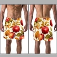 thumbnail image 3 of luoweisi Men's Beach Shorts Quick Dry Swim Trunks with Mesh Lining Fruit 2XL, 3 of 5