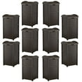 thumbnail image 1 of Suncast Trash Hideaway Outdoor 33 Gallon Garbage Waste Can Bin, Java (10 Pack), 1 of 10