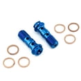 thumbnail image 3 of Titanium Double Banjo Bolt Rear Brake Caliper M10x(1.25mm) Race Spec Pack x2, 3 of 6