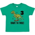 thumbnail image 3 of Inktastic 3rd Birthday Dinosaur Skateboarding Boys Toddler T-Shirt, 3 of 5