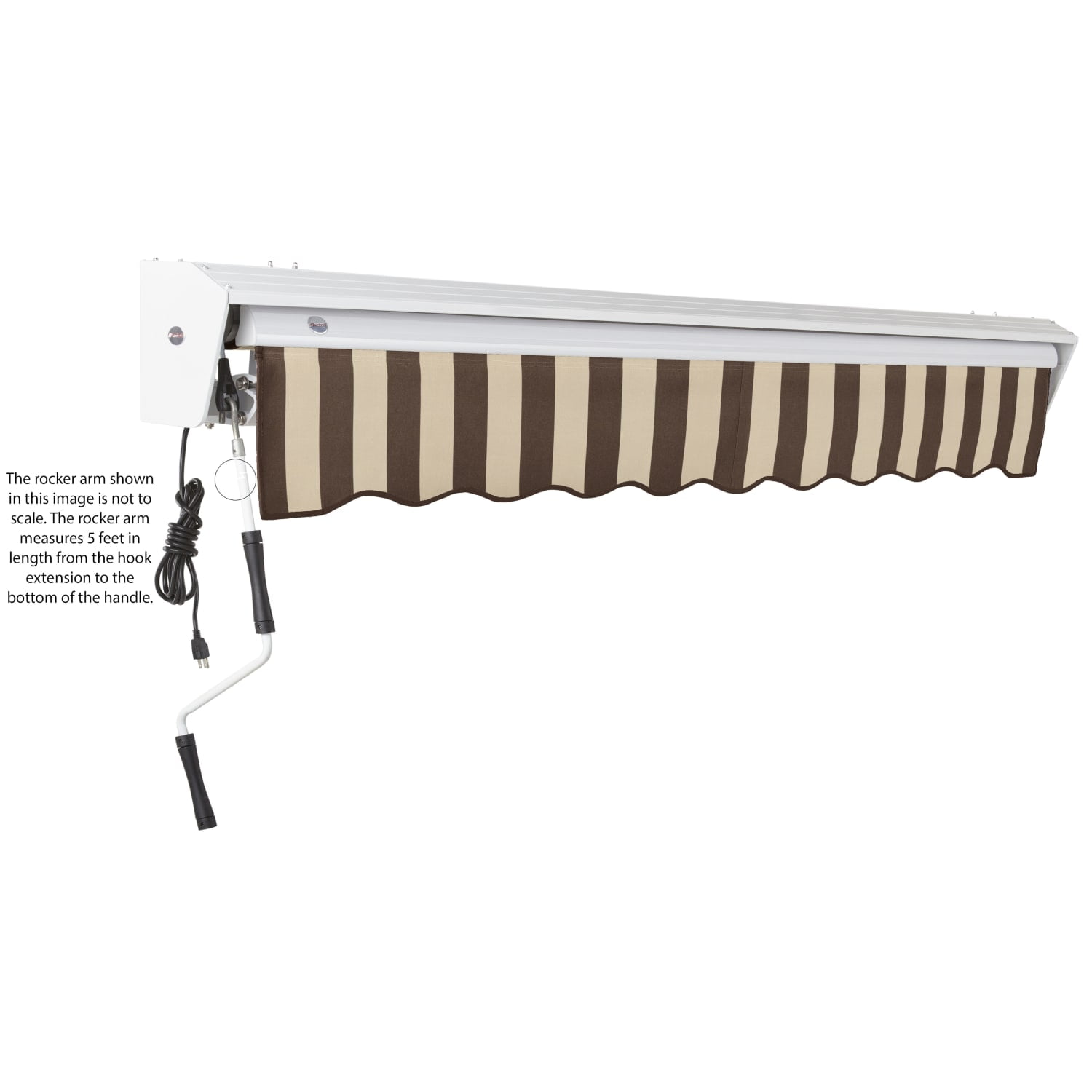 Awntech Destin with Hood Left Motor with Remote Motorized Retractable Awning