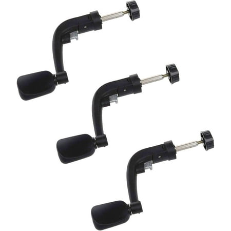 XD3-3pcs Plastic Rotatable Fishing Reel Power Handle Grip Crank Arm Spinning Reel Folding Rotary Knob Repair Parts Black*3