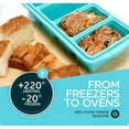 thumbnail image 5 of Pack de 2 Moldes de Silicona para Congelar con Tapa y Refuerzo de Acero – Contenedores Herméticos de 1 Taza (8 Porciones) para Caldos, Sopas y Meal Prep – Resistentes al Horno (-8°F a 428°F), 5 of 5