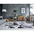 thumbnail image 2 of Ladole Rugs Poppy Floral Pattern Contemporary Indoor Area Rug Carpet in Grey Black, 5x8 (5'3" x 7'6", 160cm x 230cm), 2 of 6