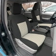 thumbnail image 4 of For Toyota Sienna 2011-2020 FH Group Neoprene Waterproof Custom Fit Car Seat Covers - Beige/Black Front Set, 4 of 10