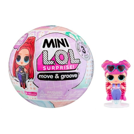 Mini LOL Surprise Move & Groove with Mini OMG Fashion Doll, Surprises, Mini Dolls, Collectible Dolls, Moving Ball Playset- Great Gift for Girls Age 4 