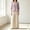 Light Violet, variant on Embroidered Linen Matching Set For Women,Flowy Capri Pants With Pockets,Two Piece Top And Capri Set, Classy Outfits,Elderly Women Casual Linen Clothing