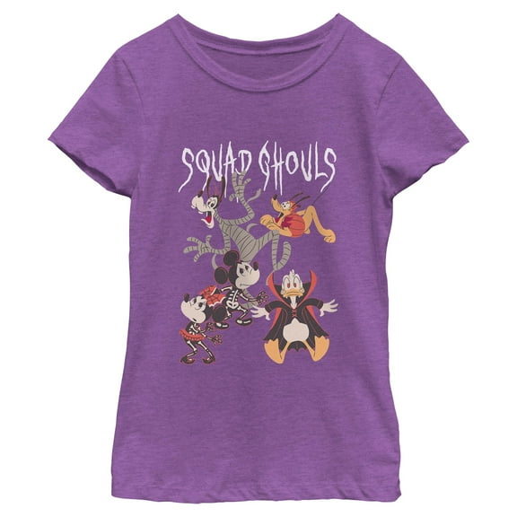 Girls Mickey & Friends Halloween Squad Ghouls T Shirt