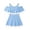 Light Blue, variant on Shachafan Girls Ready Piece Swimwear For Girls With Ruffle Trim | Solid Bathing For Summer Two Piece Girls Bathing Suit