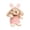 Pink4, variant on The New 1PCS Premium Polyester Bunny Stuffed Animal, Fluffy Rabbit Plush Toy, Soft Cuddly Plushie for Kids Companion (Red)